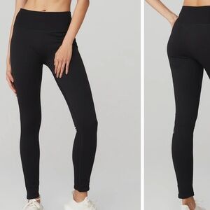 All Seamless High-Waist Ribbed Legging